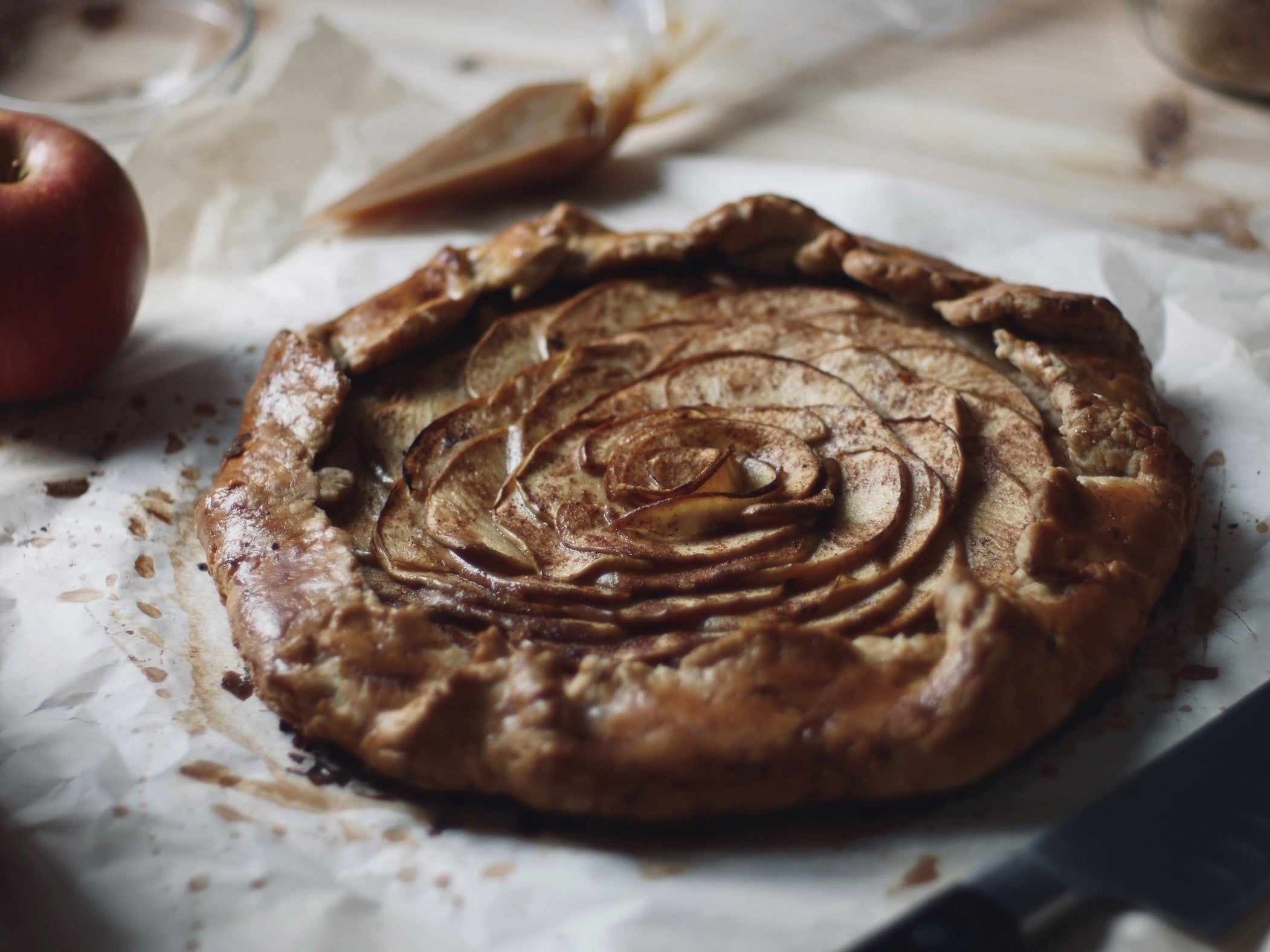 Apple Galette with Sourdough Crust and Cider Caramel – Cairnspring Mills