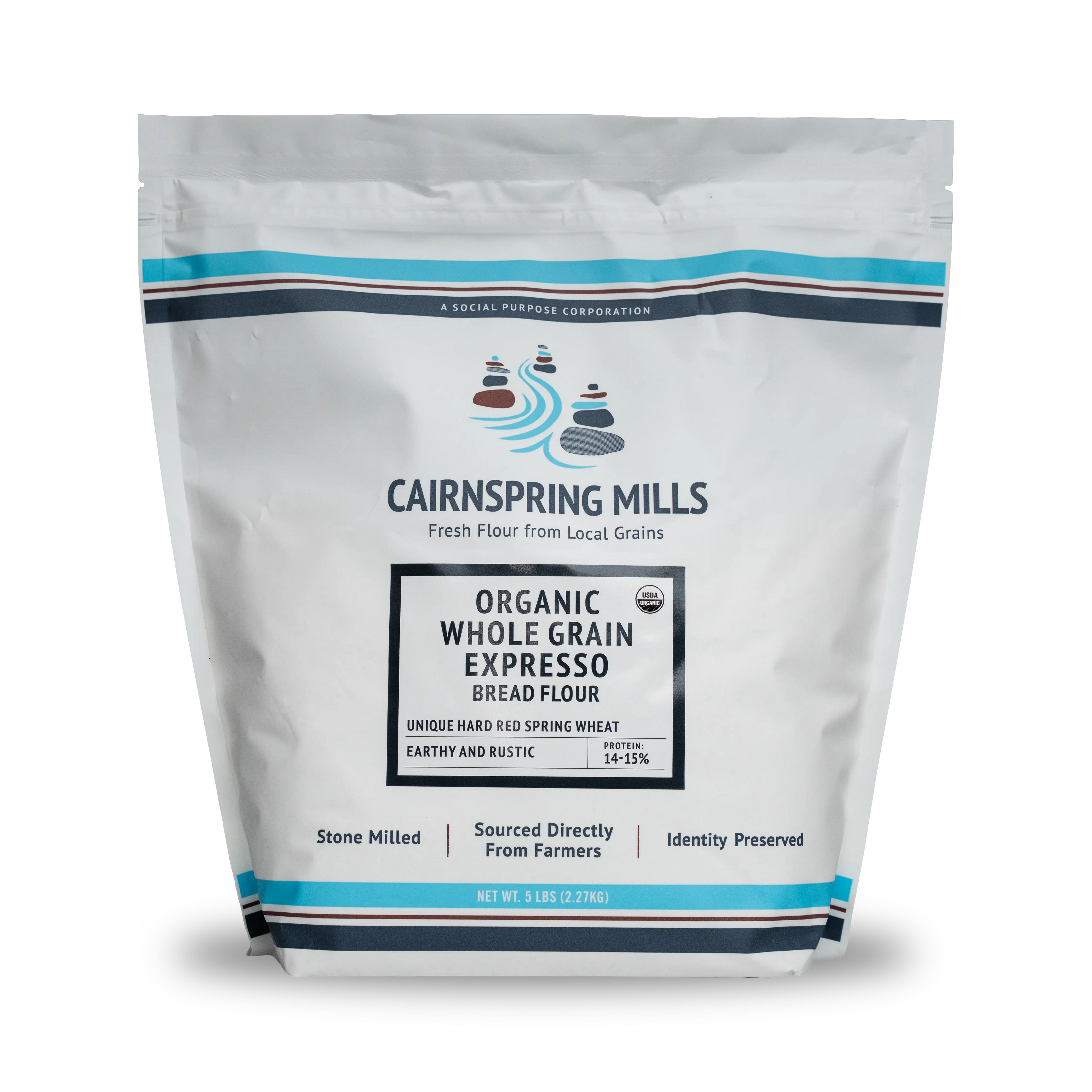 Organic Whole Grain Expresso Bread Flour