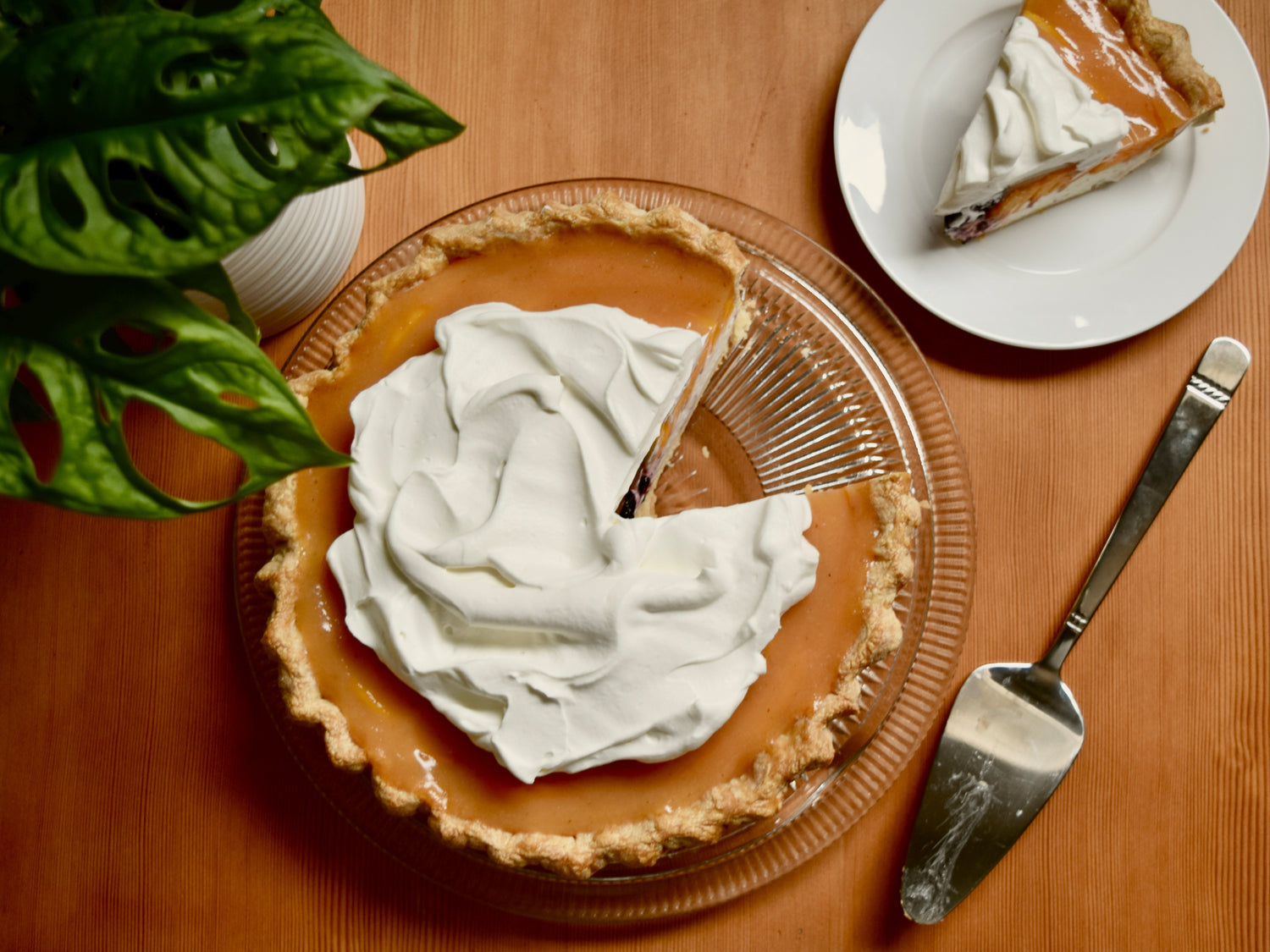 Peach Glacé Pie
