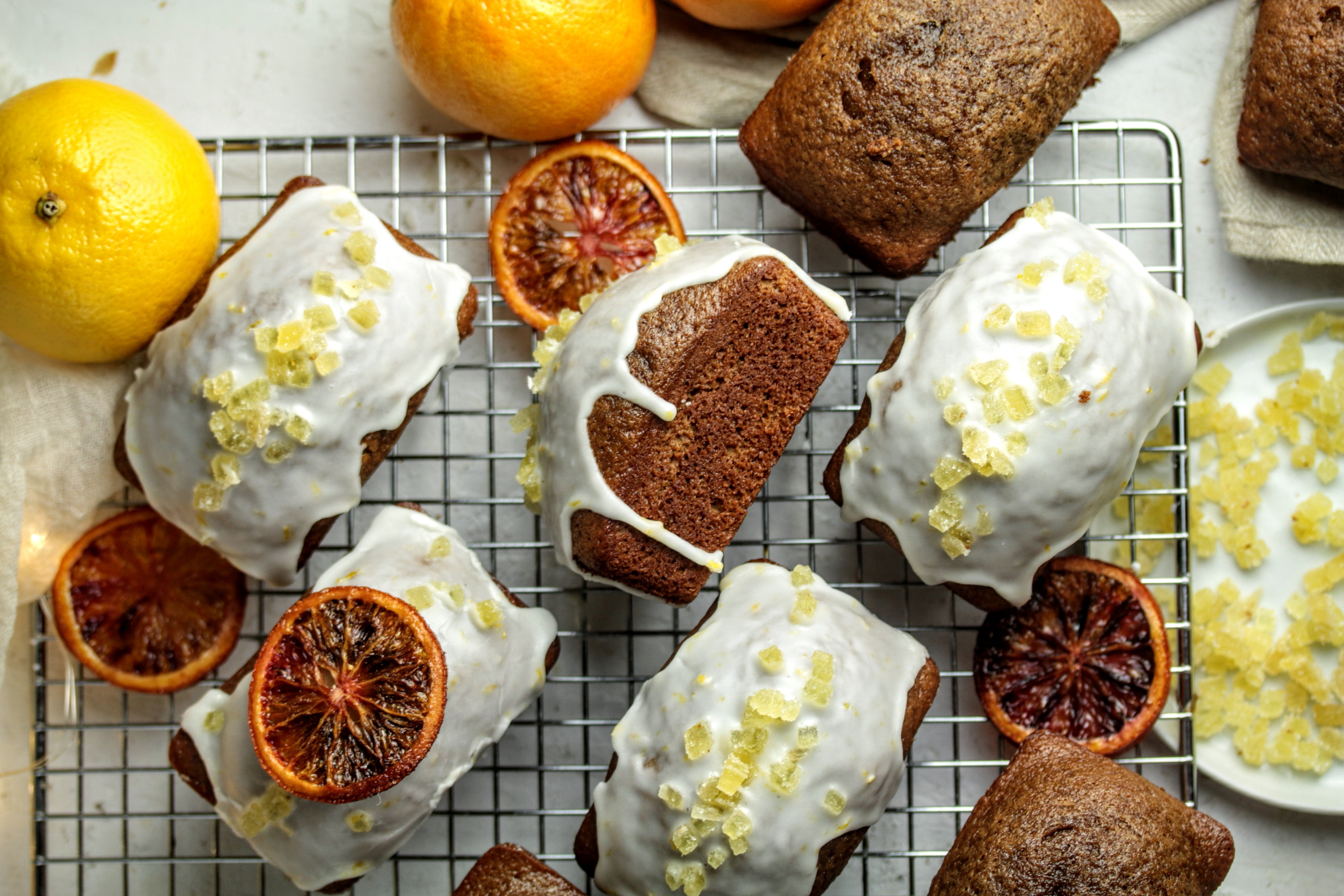 Gingerbread Mini Pound Cakes with Orange Glaze – Cairnspring Mills