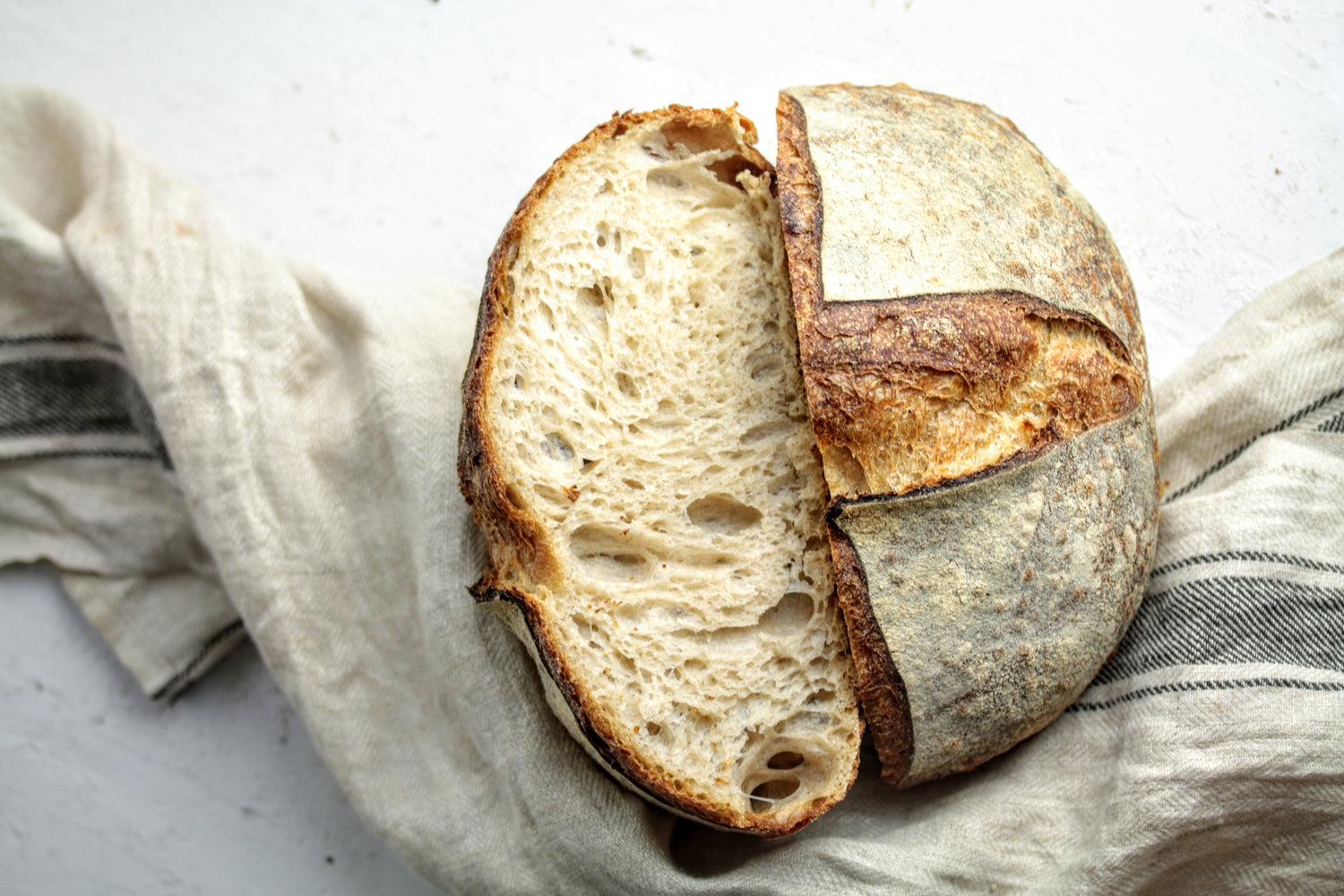 No-Knead Sourdough Bread