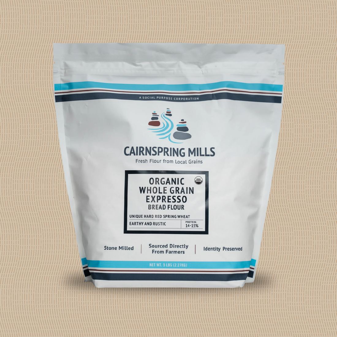 Organic Whole Grain Expresso Bread Flour