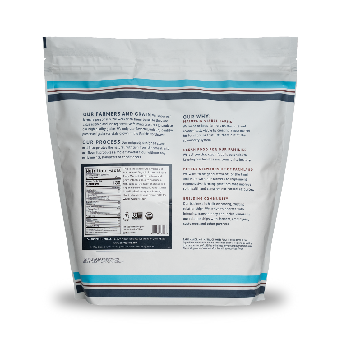 Organic Whole Grain Expresso Bread Flour