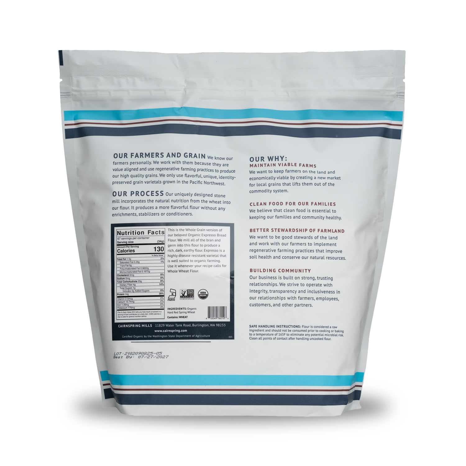 Organic Whole Grain Expresso Bread Flour