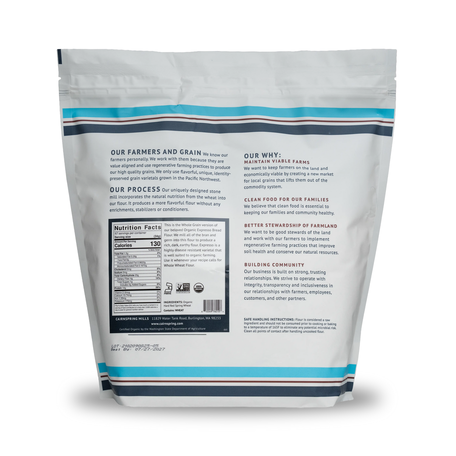 Organic Whole Grain Expresso Bread Flour