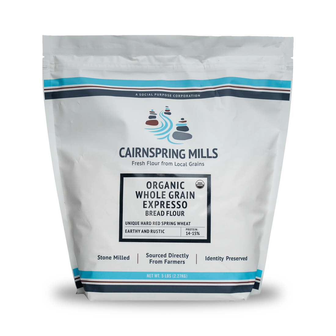 Organic Whole Grain Expresso Bread Flour